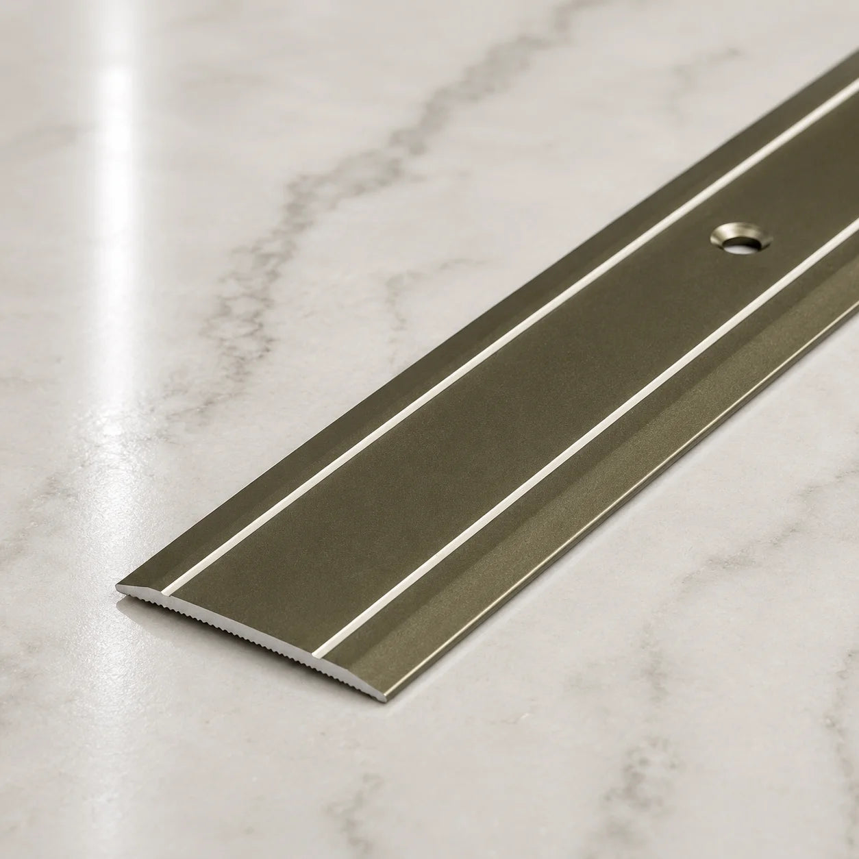 30mm Screw Fix Aluminium Door Threshold Strip – 900mm In Champagne Color